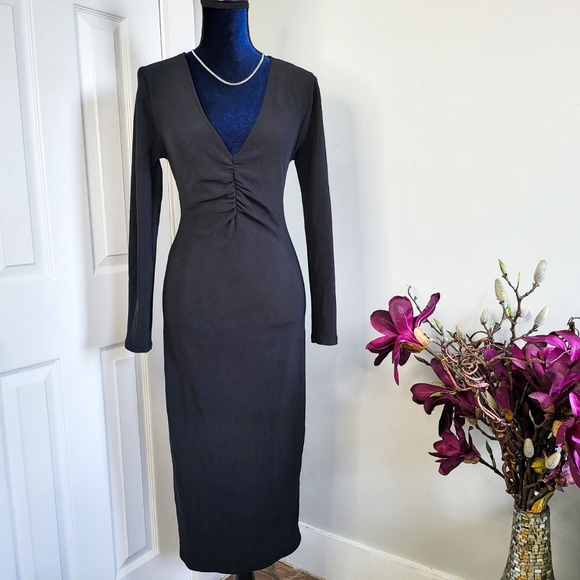 ZARA OTTOMAN KNIT DRESS NWT - Picture 3 of 16